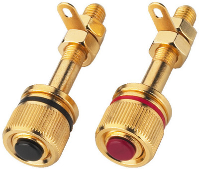 MONACOR BP-530G High-End-LS-Polklemmen-Paar
