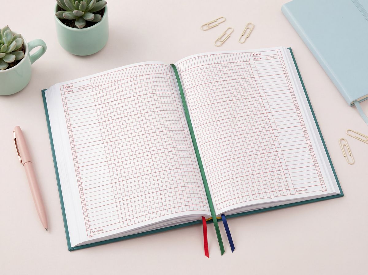 Türkiser Stift&Strich Lehrerplaner in A4 und A5