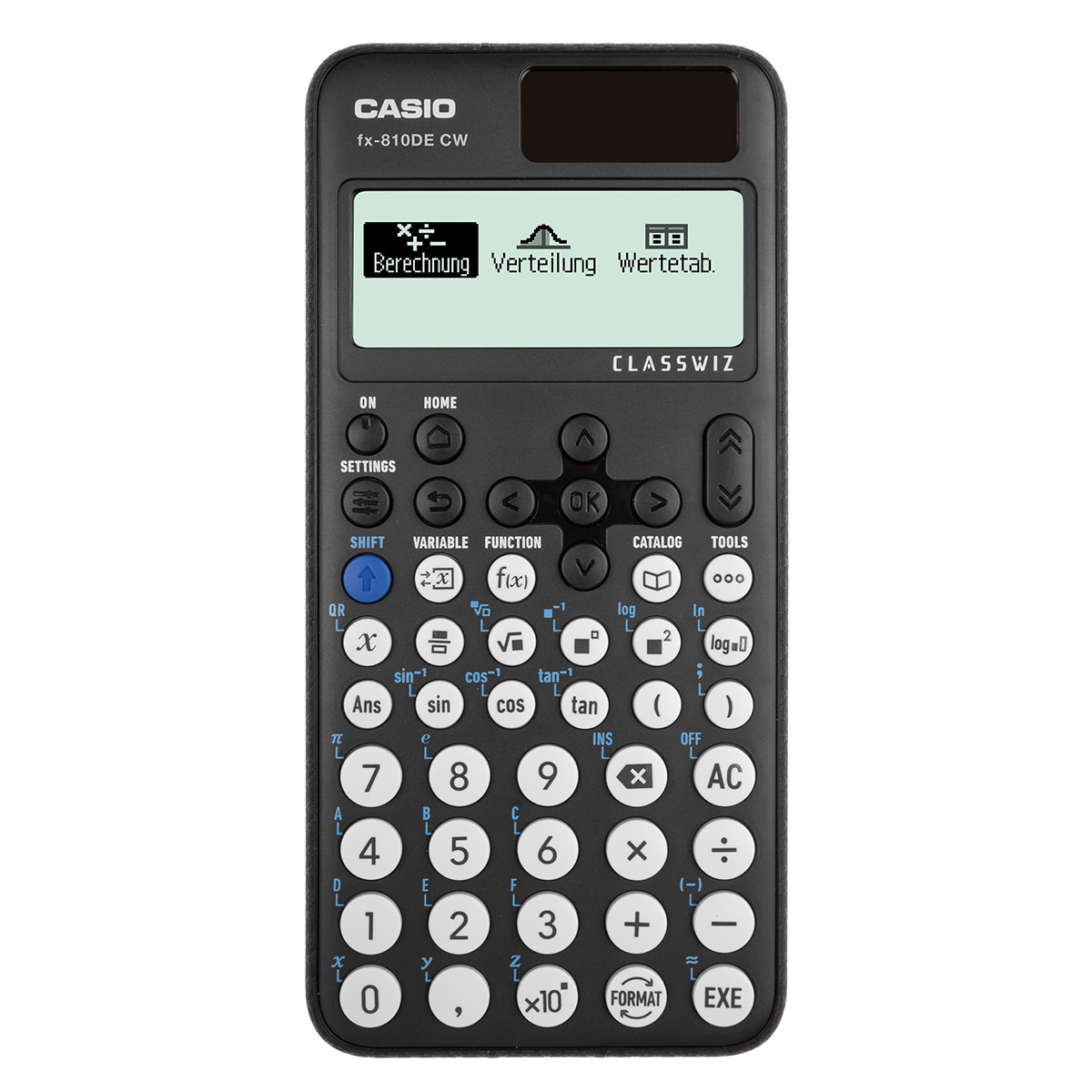 Casio FX-810 DE CW Schulrechner mit Schutztasche und IQB-Formelsammlung 