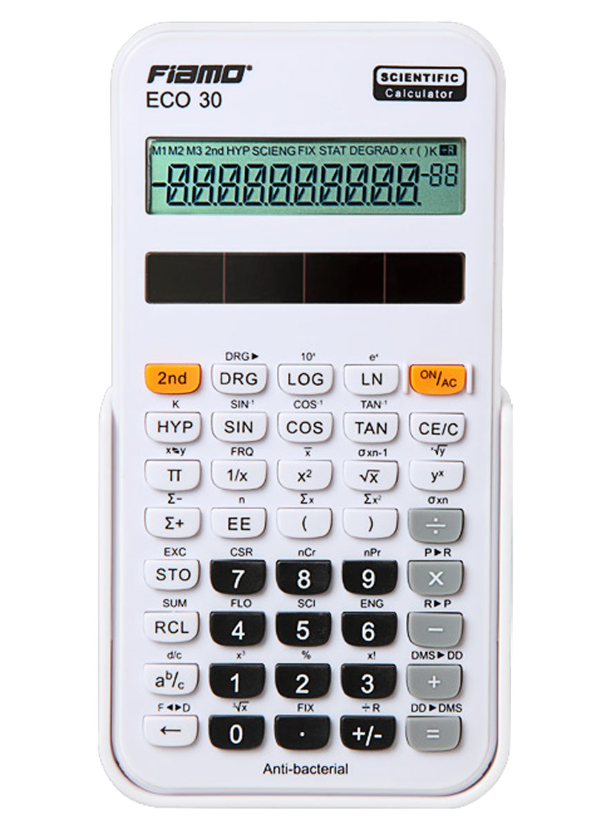 Fiamo ECO 30 wissenschaftlicher Taschenrechner weiß 