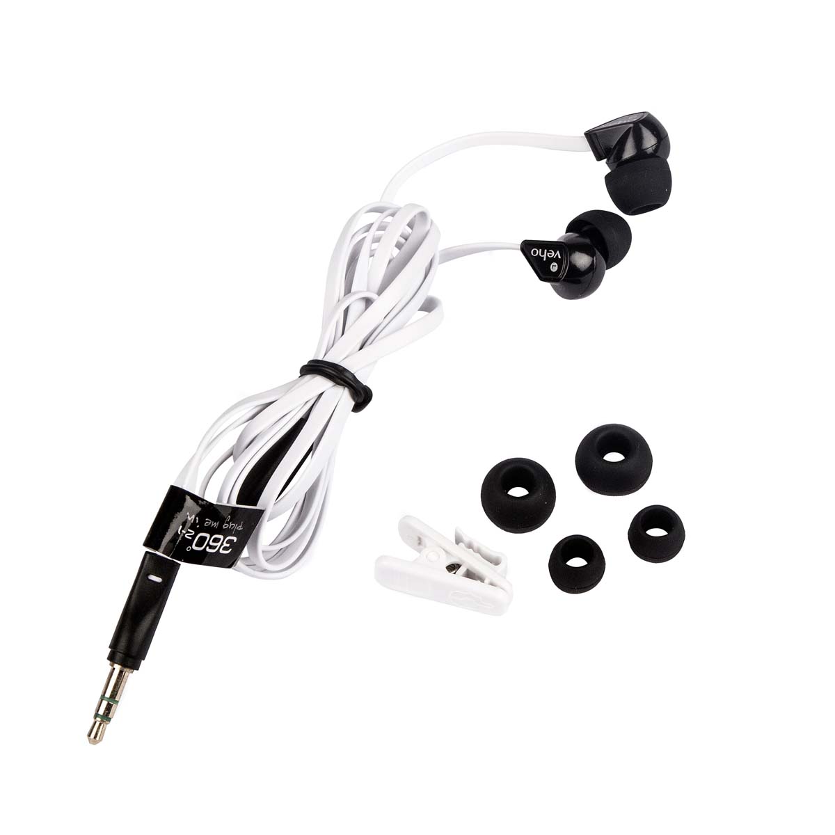 Veho VEP-003-360Z1 In-Ear Kopfhörer, kabelgebunden, weiß 