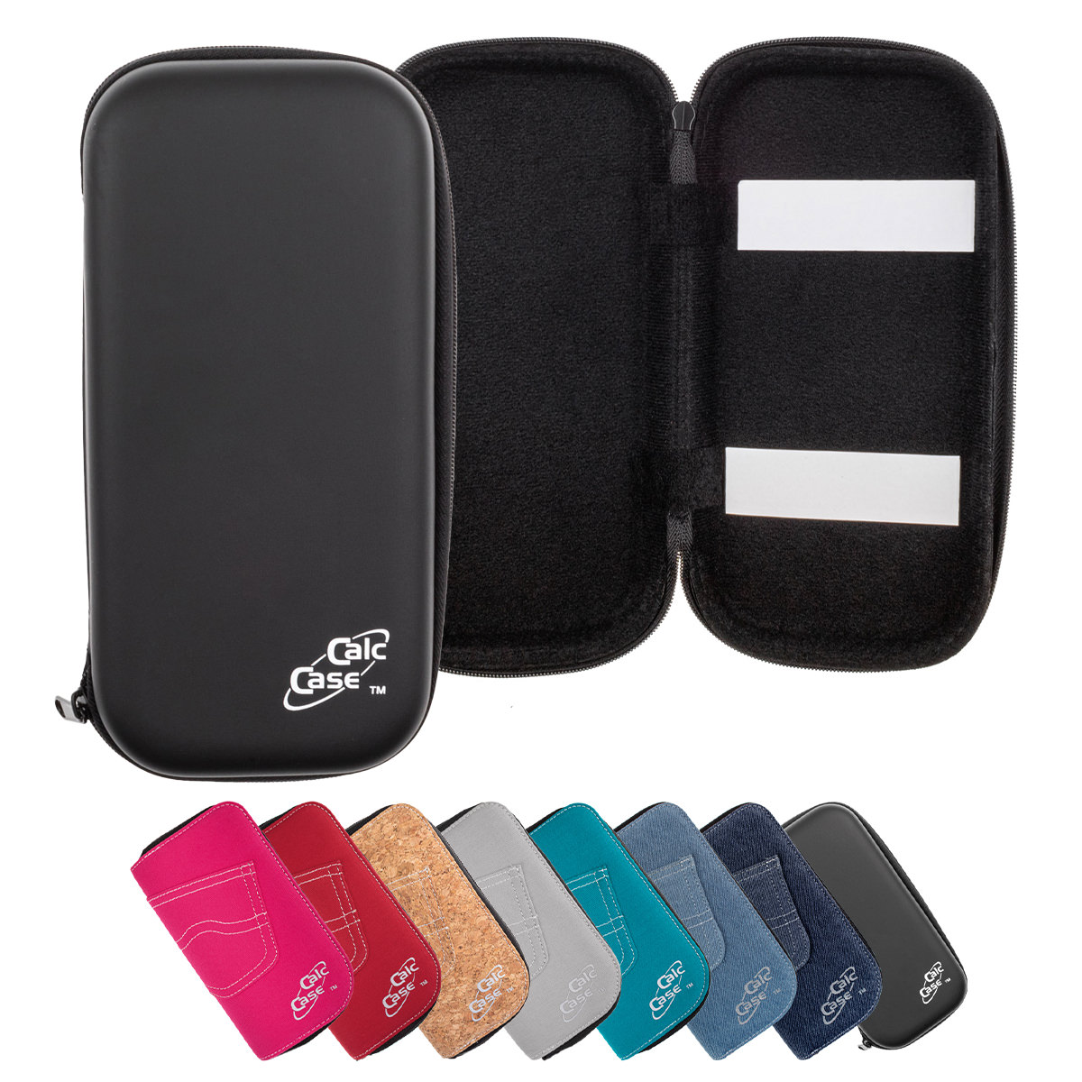 TI-30 ECO RS Rechner mit Tasche schwarz, Schutzfolie, Fachbuch & Zirkel Set 