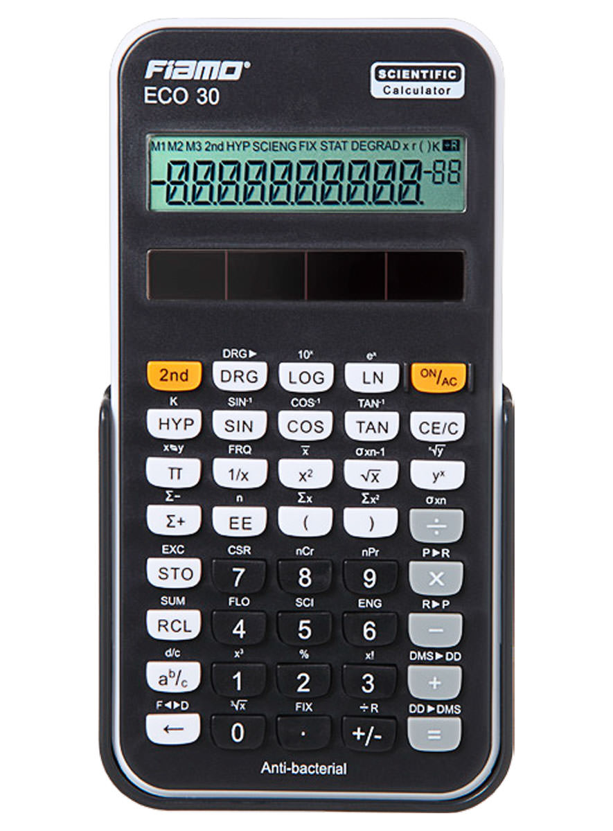 Fiamo ECO 30 wissenschaftlicher Taschenrechner schwarz/weiß 