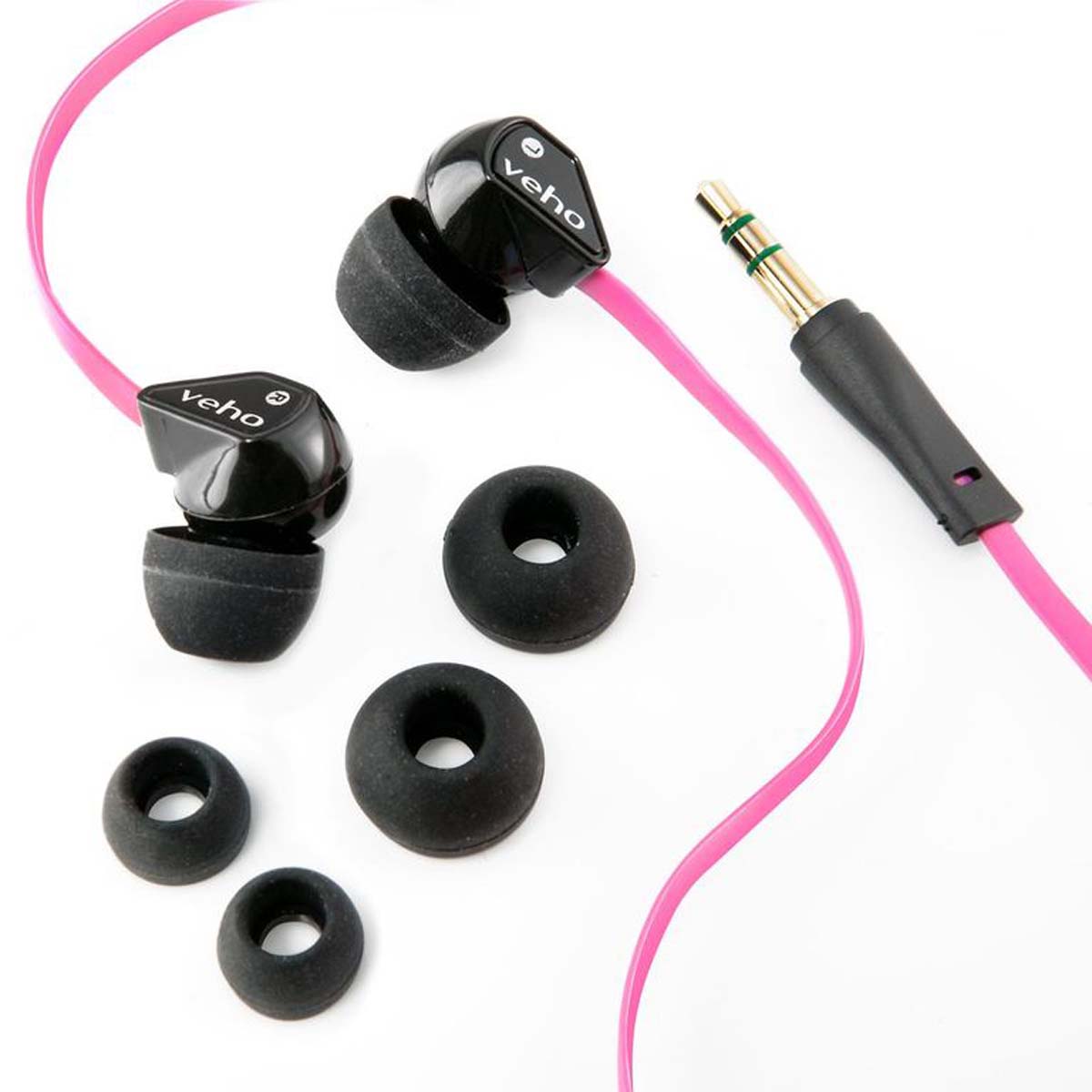 Veho VEP-003-360Z1 In-Ear Kopfhörer, kabelgebunden, pink 