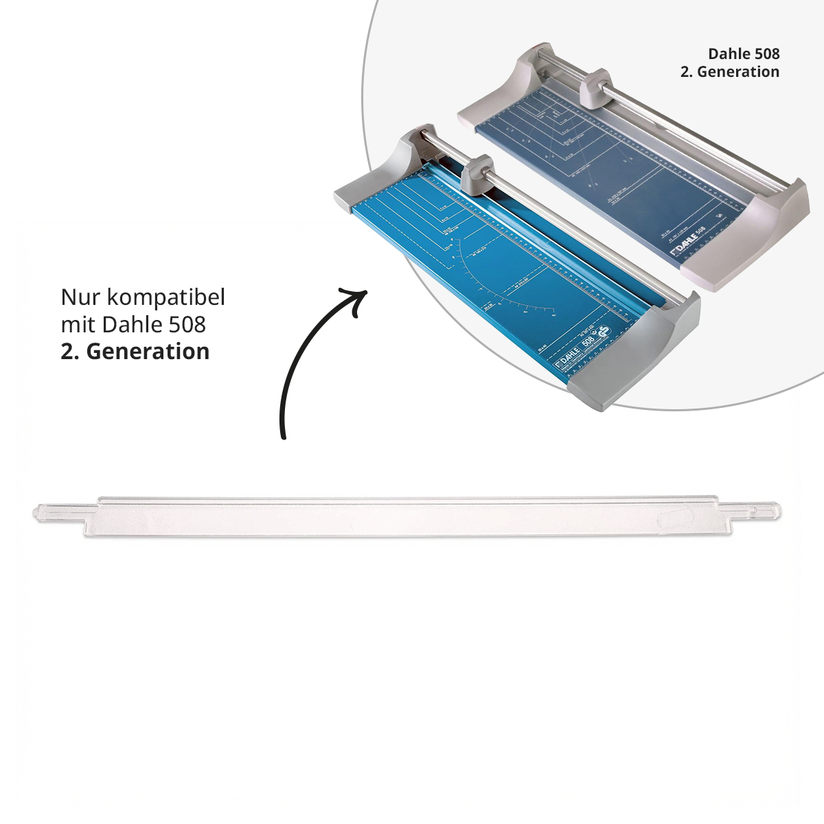 Dahle Anpress-Schiene für Modell 508 2. Generation 