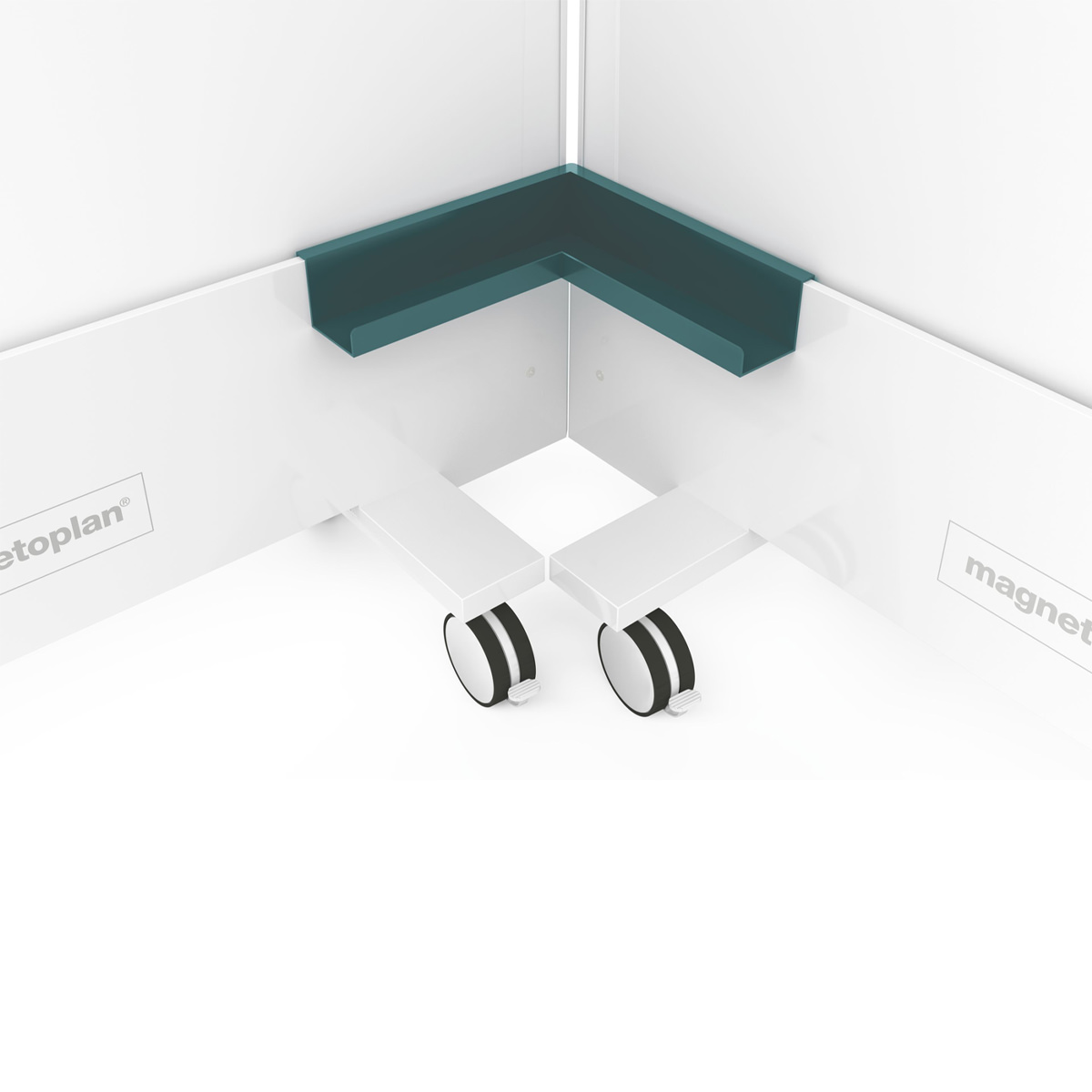 Magnetoplan 114665021 Eckablageschale für Infinity Wall, wasserblau