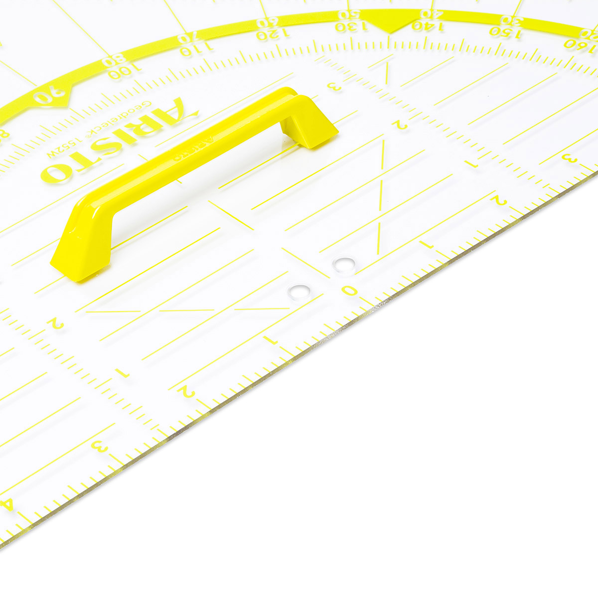 Aristo Wandtafel Geodreieck 80 cm mit Griff, transparenter Kunststoff 