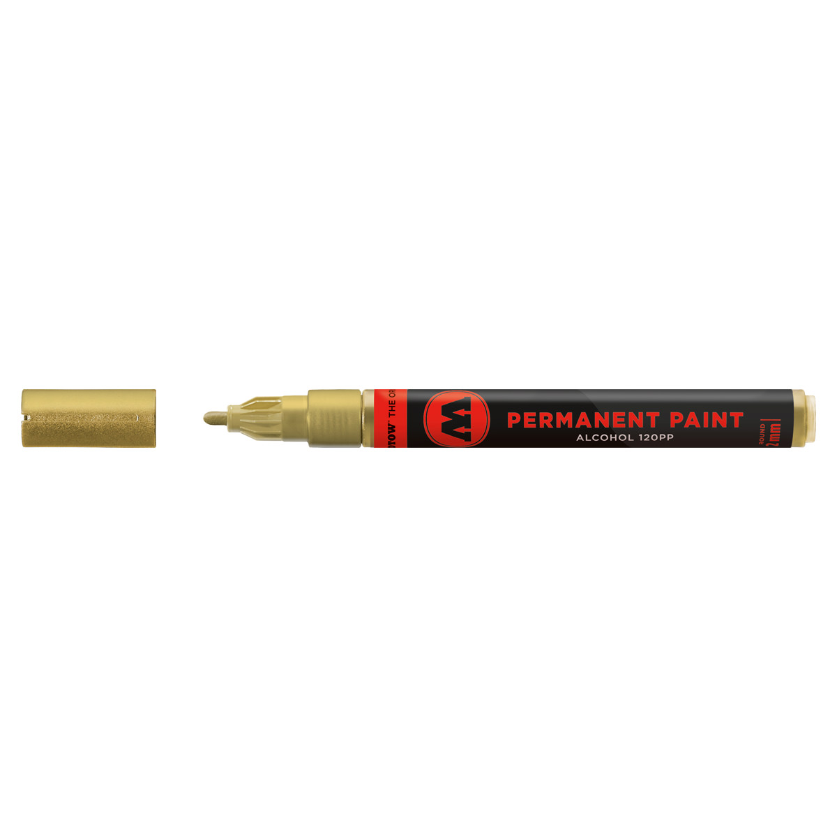 Molotow Marker Permanent Paint 120PP Alcohol, 2 mm, Nr. 401, gold 