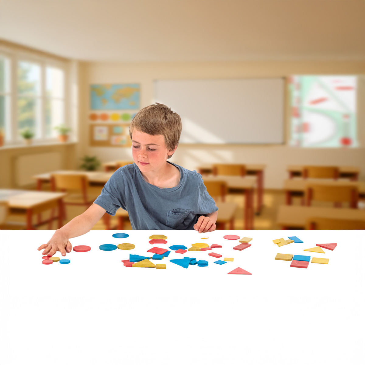 Wissner Logische Blöcke großer Satz 60-teilig 