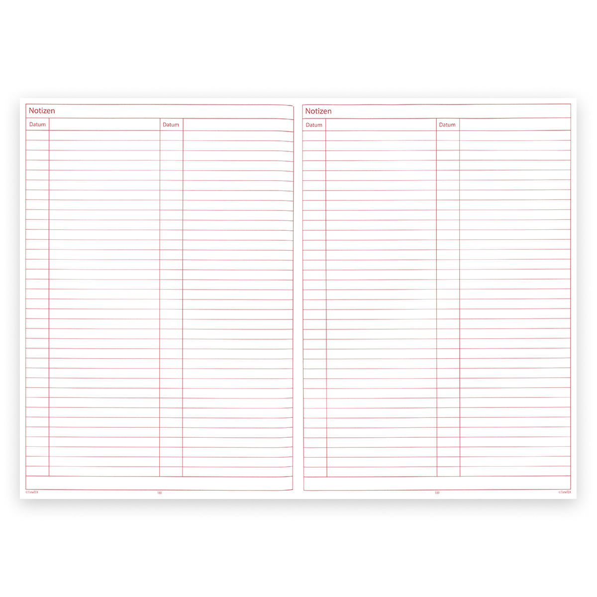DynaTech × TimeTEX System-Schulplaner A4-Plus 2026/2027 mit 4 Lesebänder, Hardcover und Einstecktasche