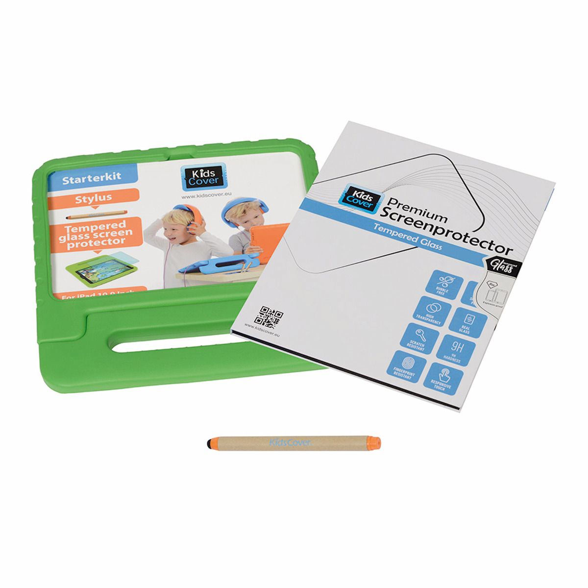 PARAPROJECT® KidsCover für iPad 10.9'' der 10. Generation, Schutzhülle in grün, inkl. Stylus