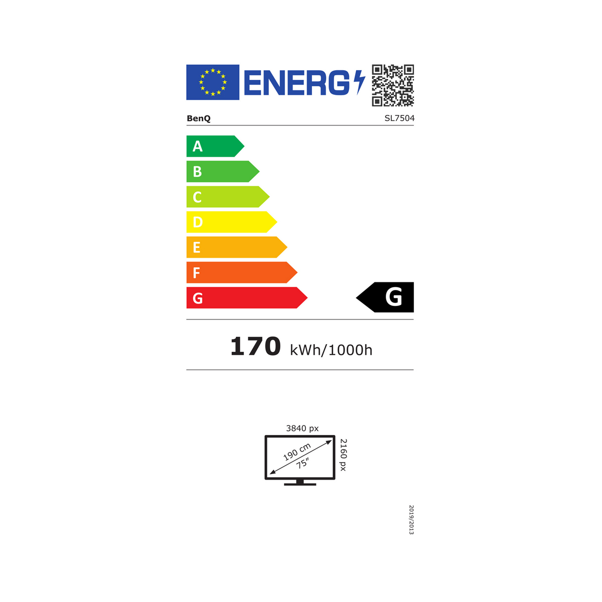 BenQ SL7504 75'' (190,5 cm) UHD-Display 