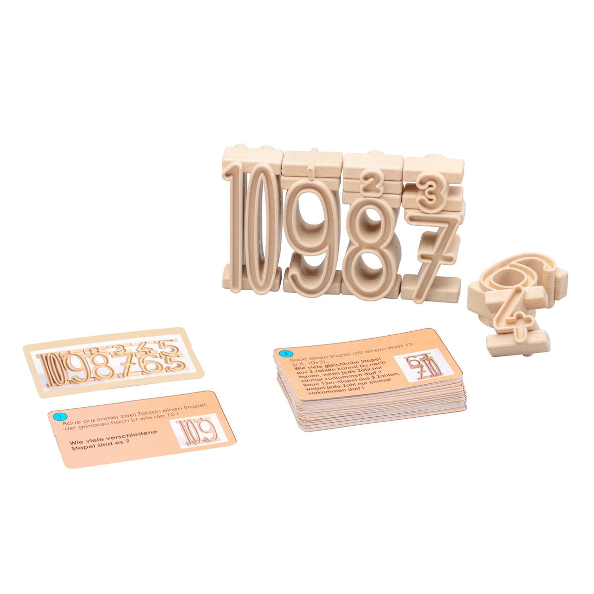 Wissner Aufgabenkärtchen für Stapelzahlen 