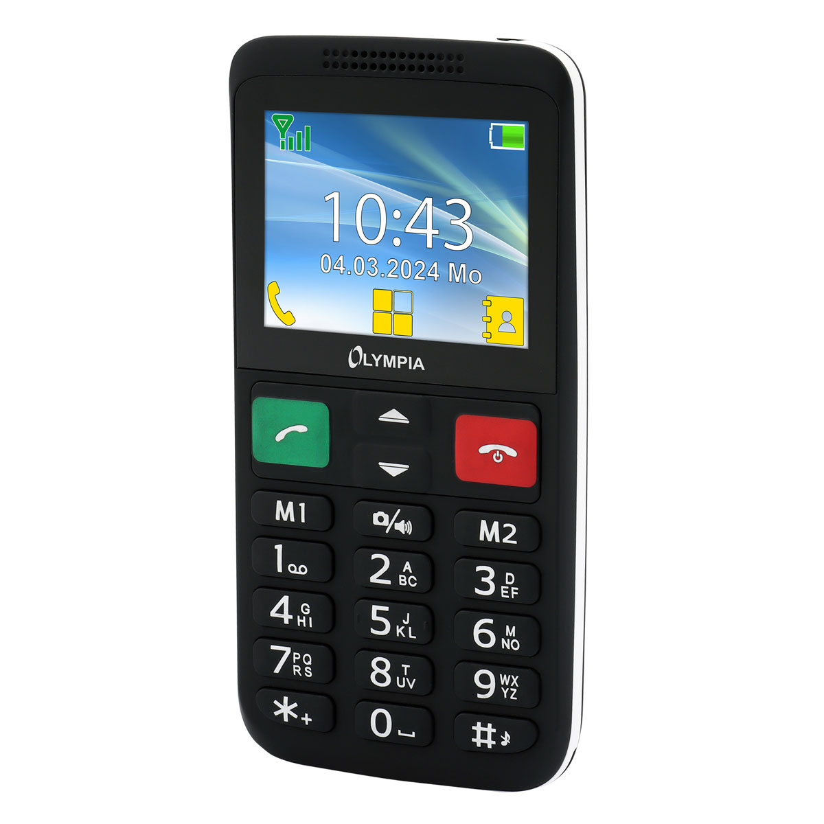 Olympia LUX 2G Mobiltelefon schwarz I Kamera I Direktwahltasten I SOS-Taste 
