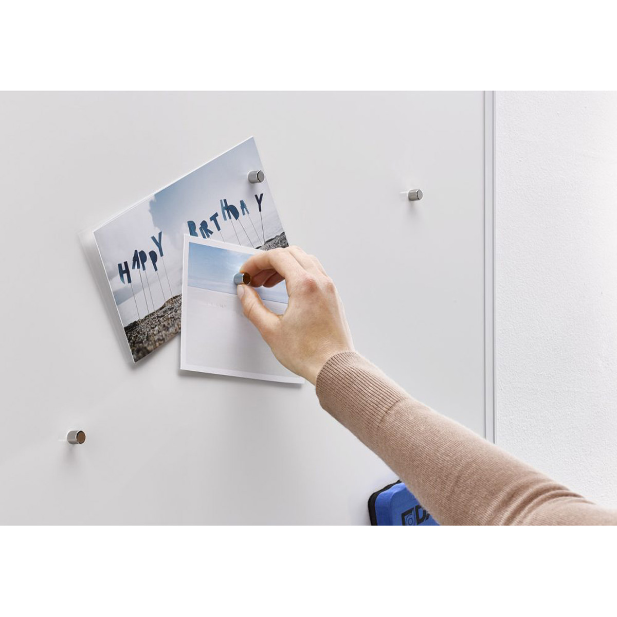 Dahle Megadym Kraftmagnet CYLINDER 10 mm silber, 4 Stück im Karton 