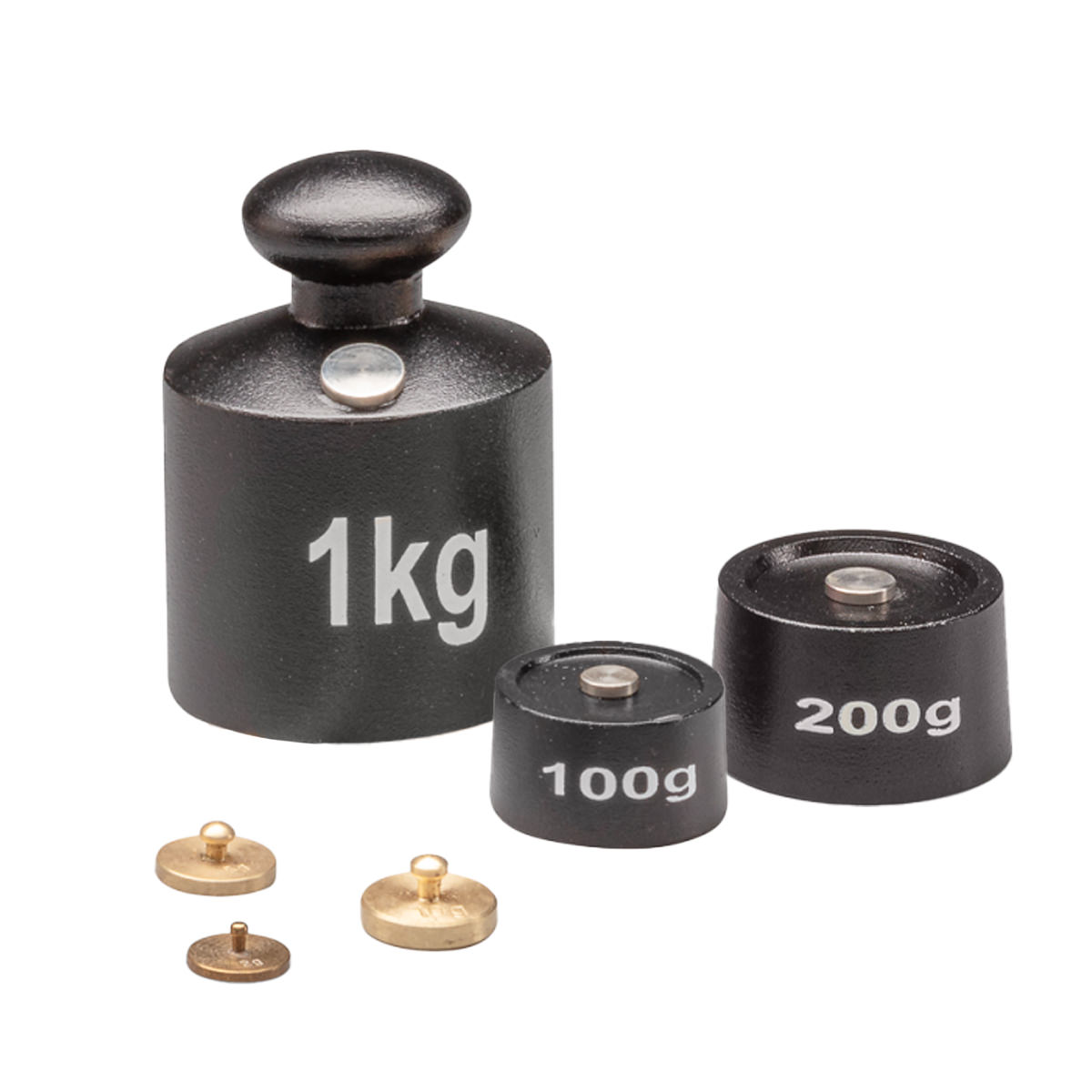 Wissner Gewichte aus Messing und Gusseisen 