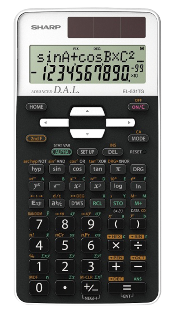 Sharp EL-531 TG WH Schulrechner weiß 