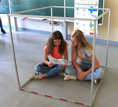 Wissner Kubikmeterbausatz aus 12 Profilstäbe, sicher zusammensetzbar 