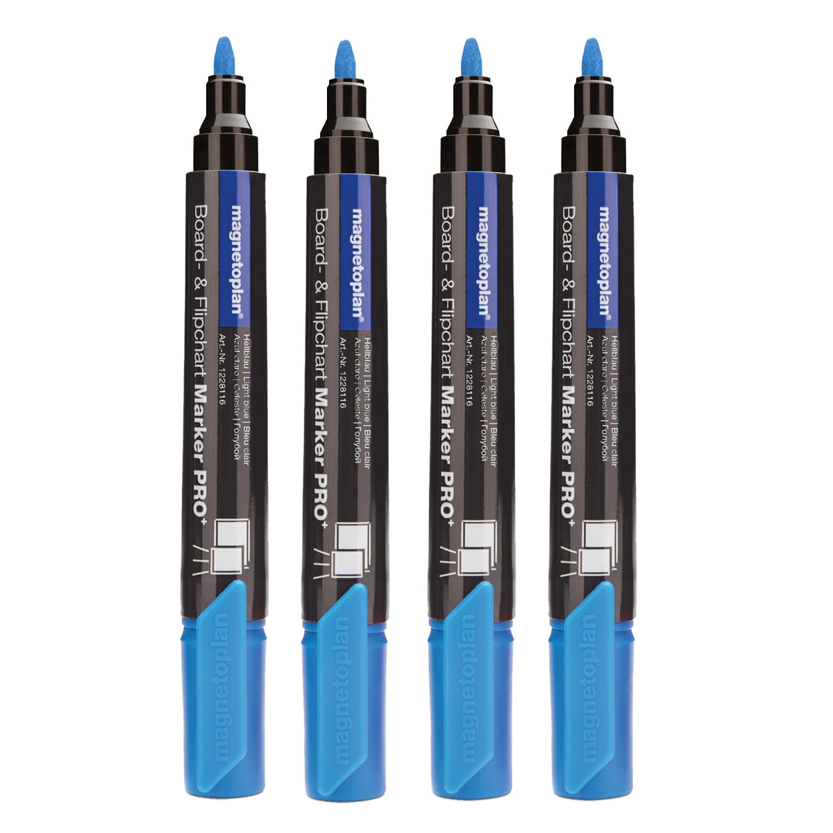 Magnetoplan 12281116 Board- und Flipchartmarker PRO+ hellblau