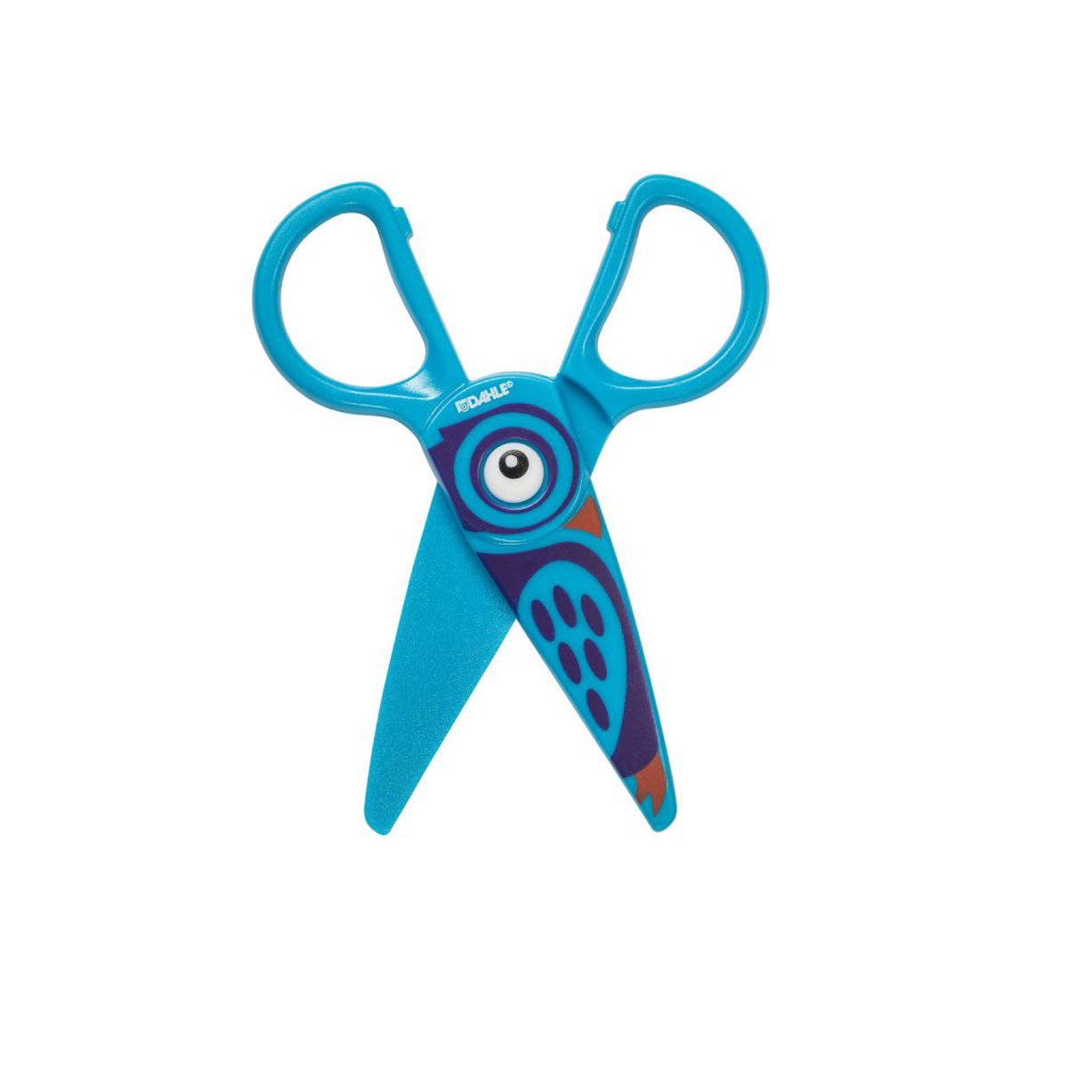 Dahle Sicherheits-Kinderschere 5 Zoll (12cm) blau, Kunststoffschneidblätter 