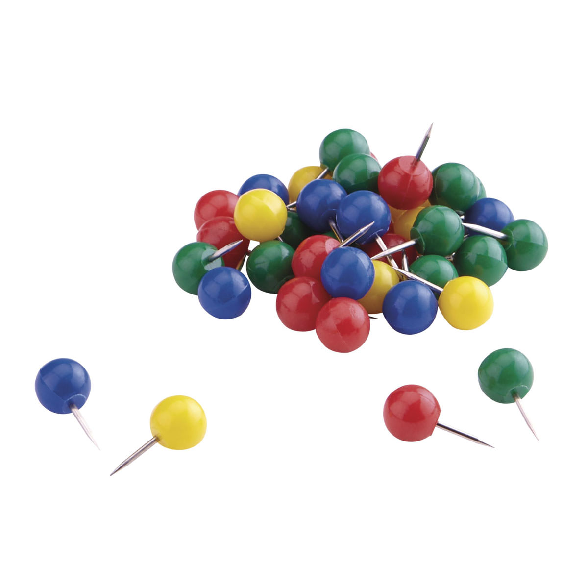 Magnetoplan 111165103 Pinnadeln in blau, Blisterverpackung mit 100 Stück