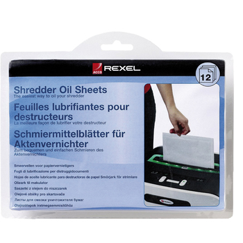 Rexel Ölblätter 12 Blatt zur Pflege von Aktenvernichter 