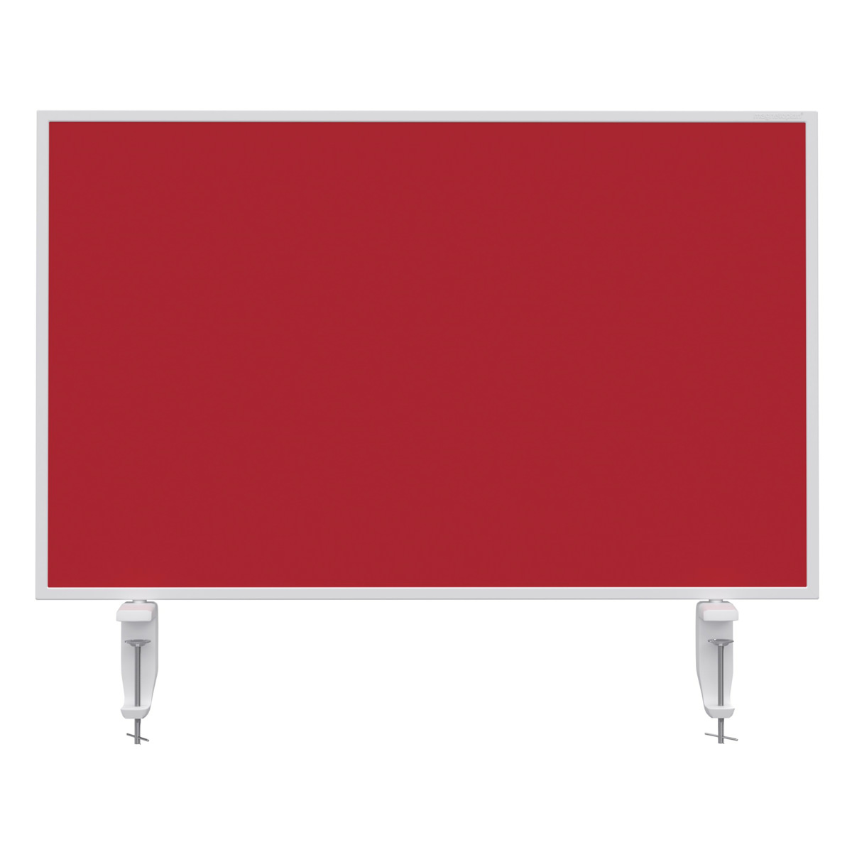 Magnetoplan 1108006 Tischtrennwand VarioPin Whiteboard/Filz Rot, 80 x 50cm