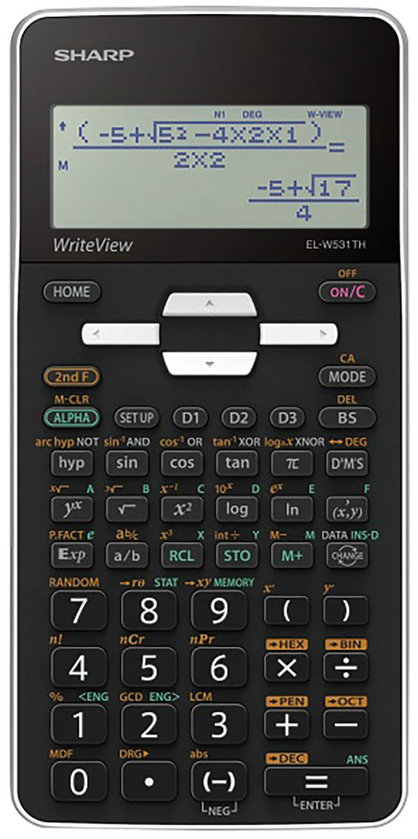 Sharp EL-W531 TH WH Schulrechner weiß 