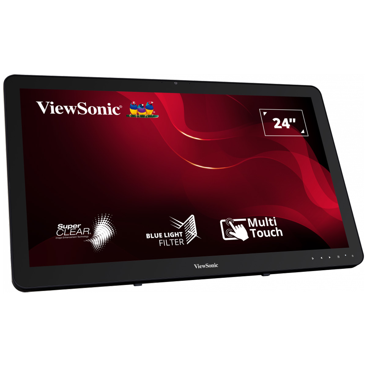 ViewSonic TD2430, 24'' (61cm) 10-Punkt-Touchscreen-Monitor SuperClear®- VATechnologie