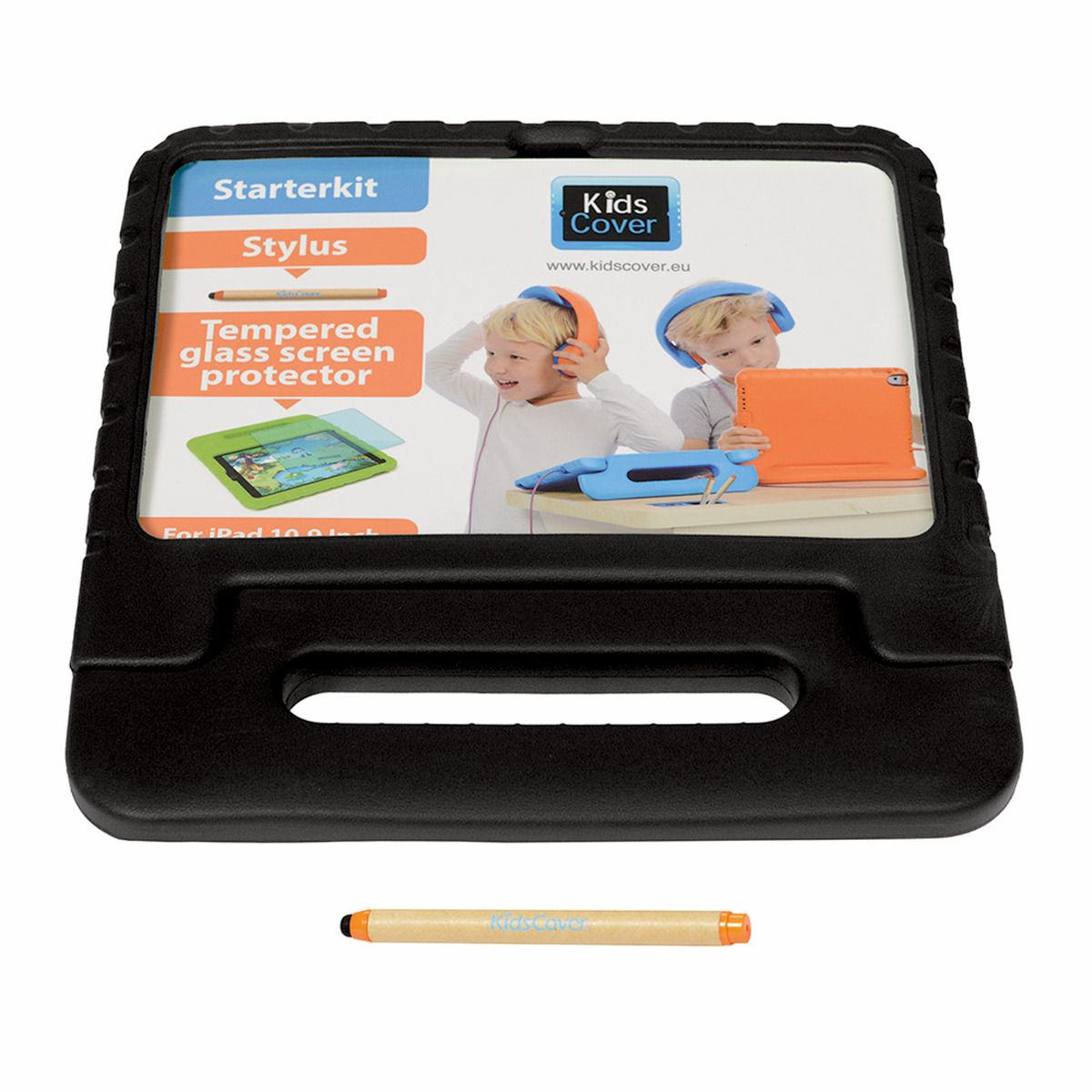 PARAPROJECT® KidsCover für iPad 10.9'' der 10. Generation, Schutzhülle in schwarz, inkl. Stylus