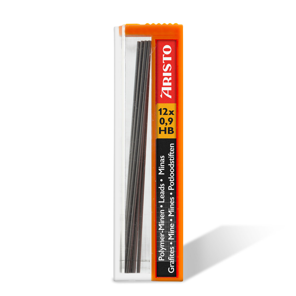 Aristo Feinminen Hi-Polymer 0,9 HB, Dose mit 12 Minen 