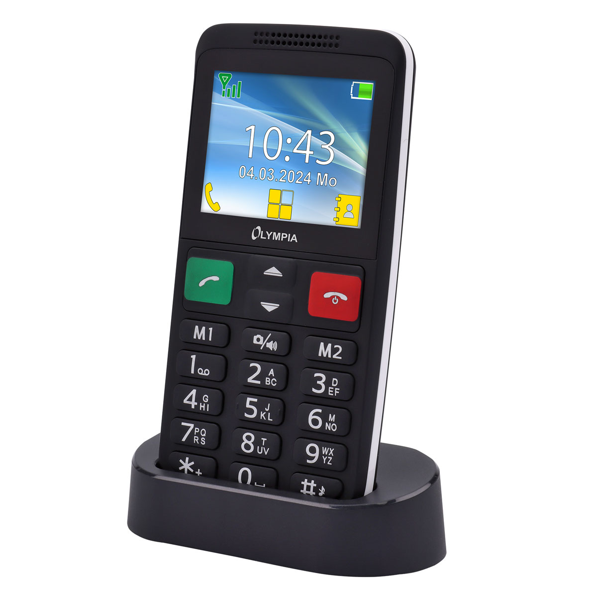 Olympia LUX 2G Mobiltelefon schwarz I Kamera I Direktwahltasten I SOS-Taste 