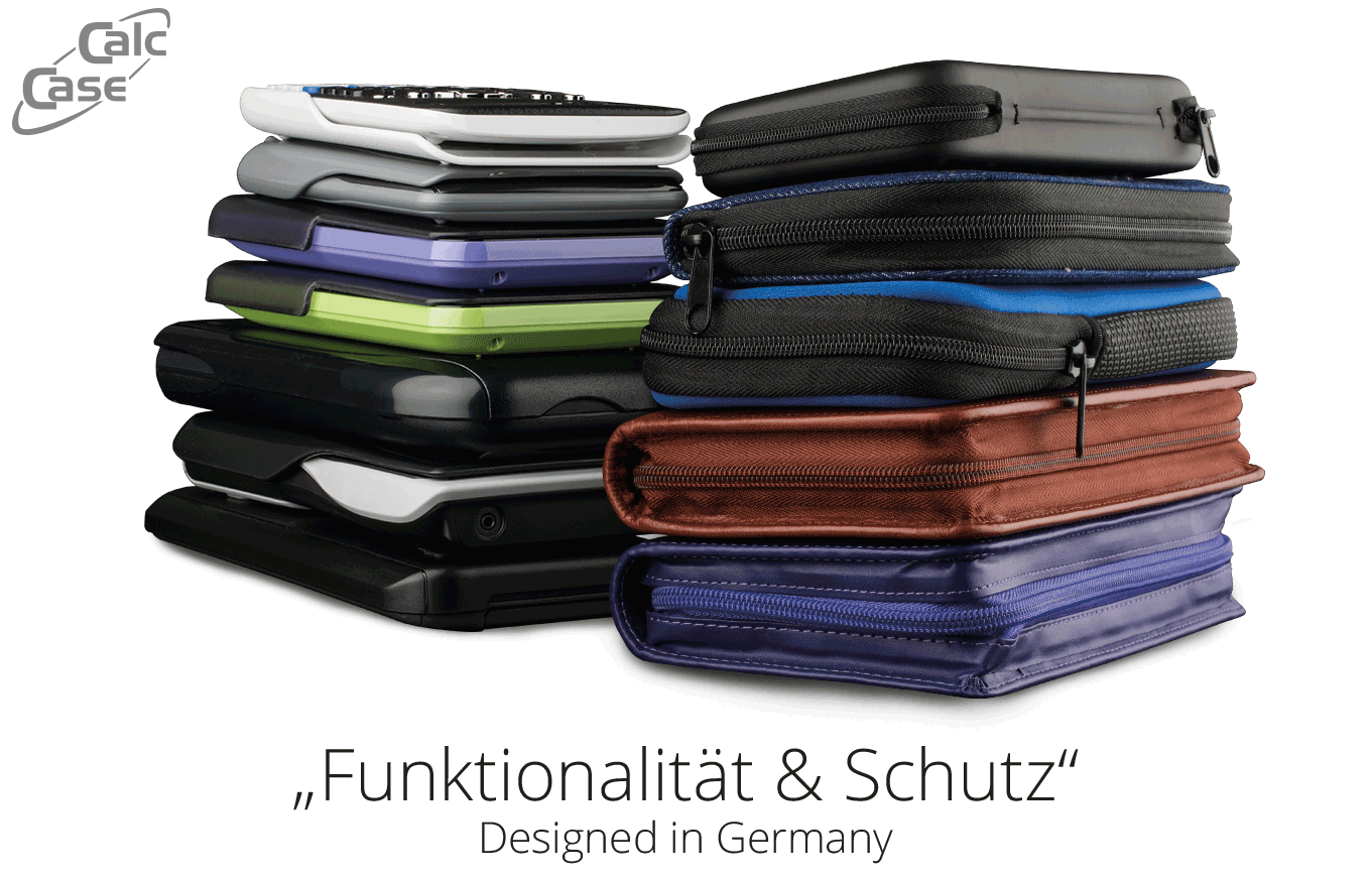Schutztaschen für Taschenrechner in verschiedenen Farben