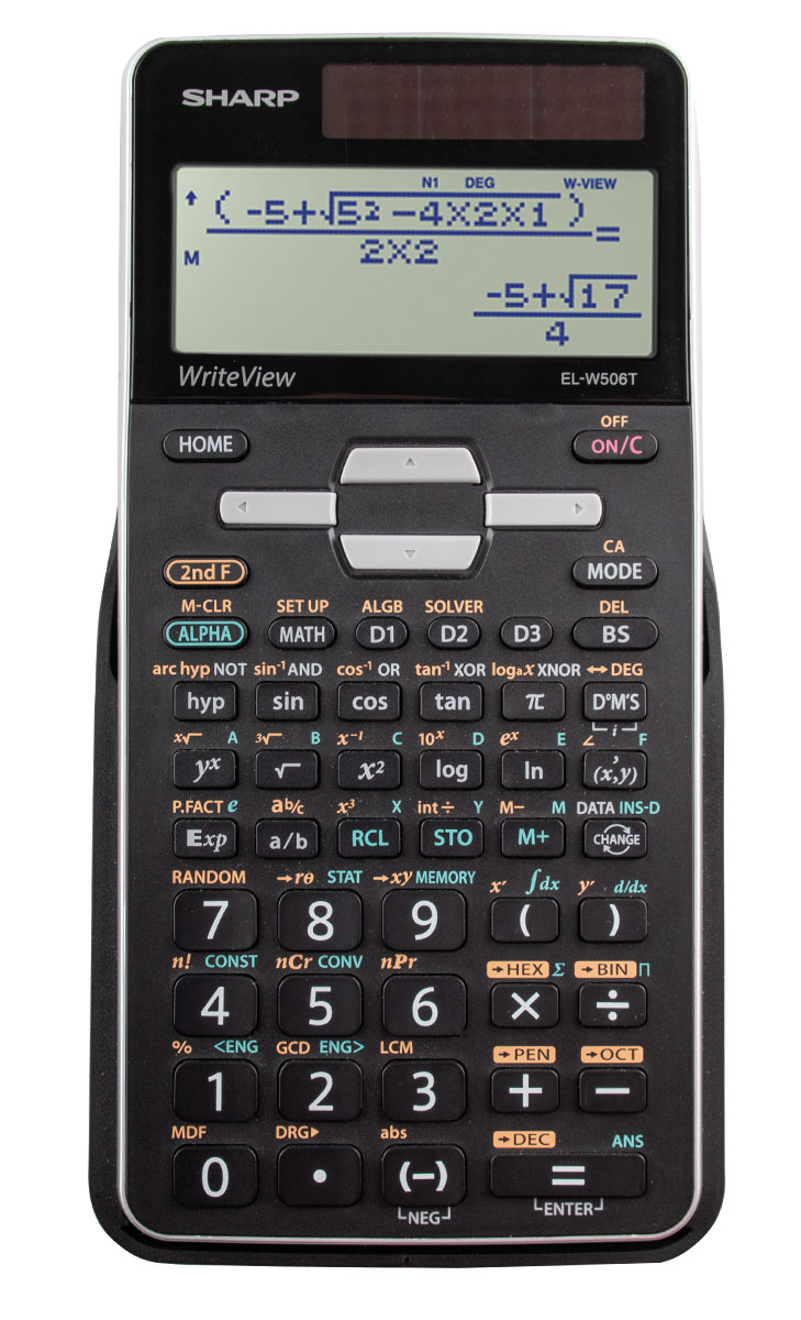 Sharp EL-W506T GY Schulrechner grau 