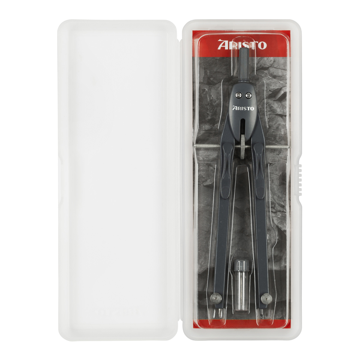 Aristo BTS Schnellverstellzirkel Hebelmechanik ohne Gelenke, Rock, inkl. Ersatzminen 