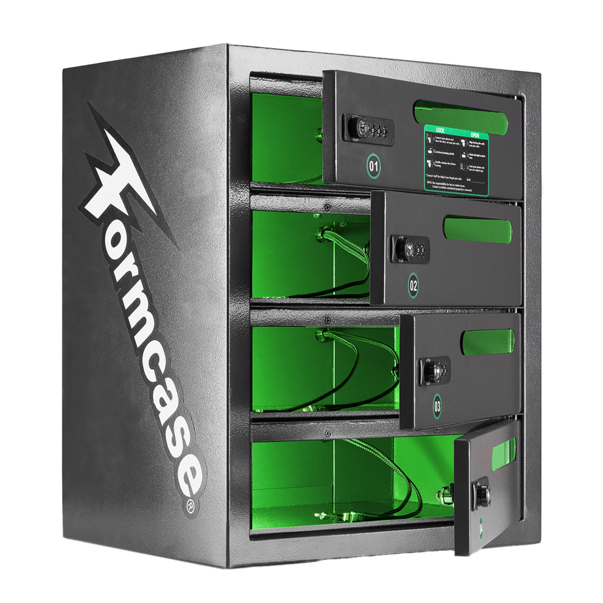 Formcase T-Locker L4XL-PD Perf. Plus Charge Only für bis zu 4 Geräte