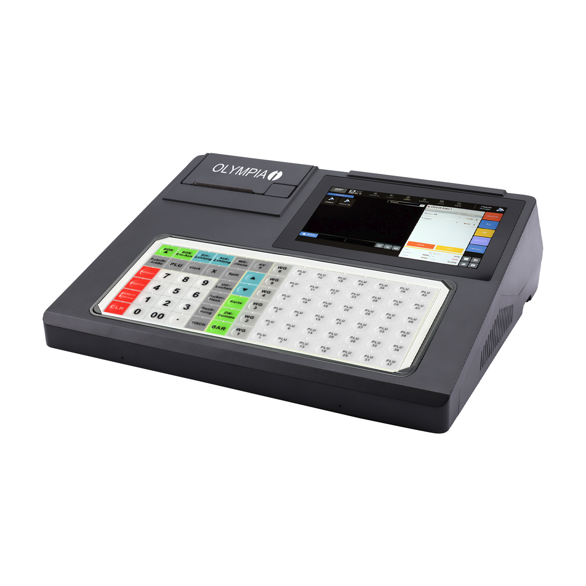 Olympia K 200 Plus Registrierkasse ohne TSE-Lizenz I Android 11 I 50 Bediener I 7''Touchdisplay 