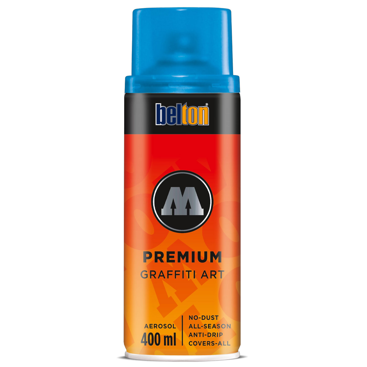 Molotow Sprühdose belton Premium Transparent 400 ml, Nr. 243, schockblau 