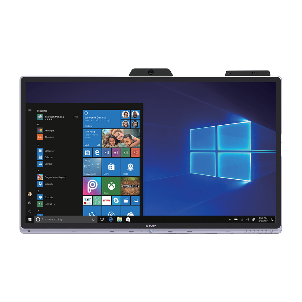 Sharp PN-CD701 70" (177,8cm) Windows Collaboration Display 4K Ultra HD, 350 cd/m², Touch Kapazitiv