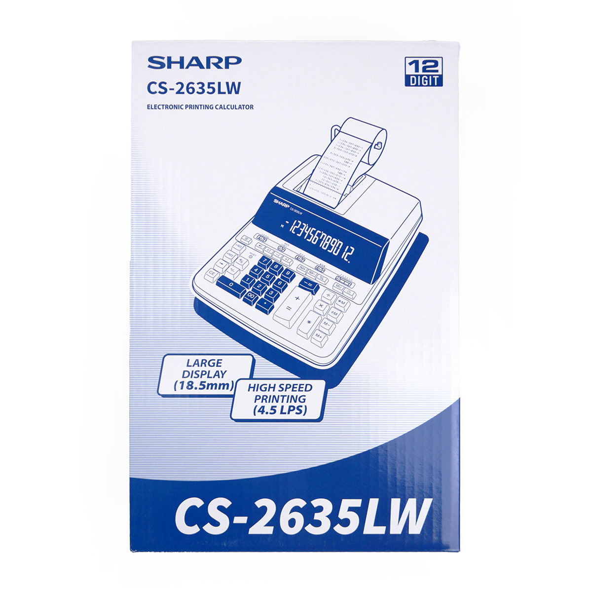 Sharp CS-2635 LW druckender Tischrechner 