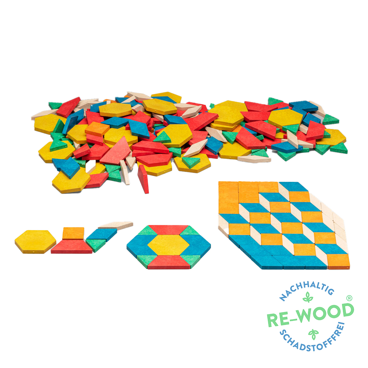 Wissner Geometrische Legeplättchen Pattern Blocks 250-teilig 