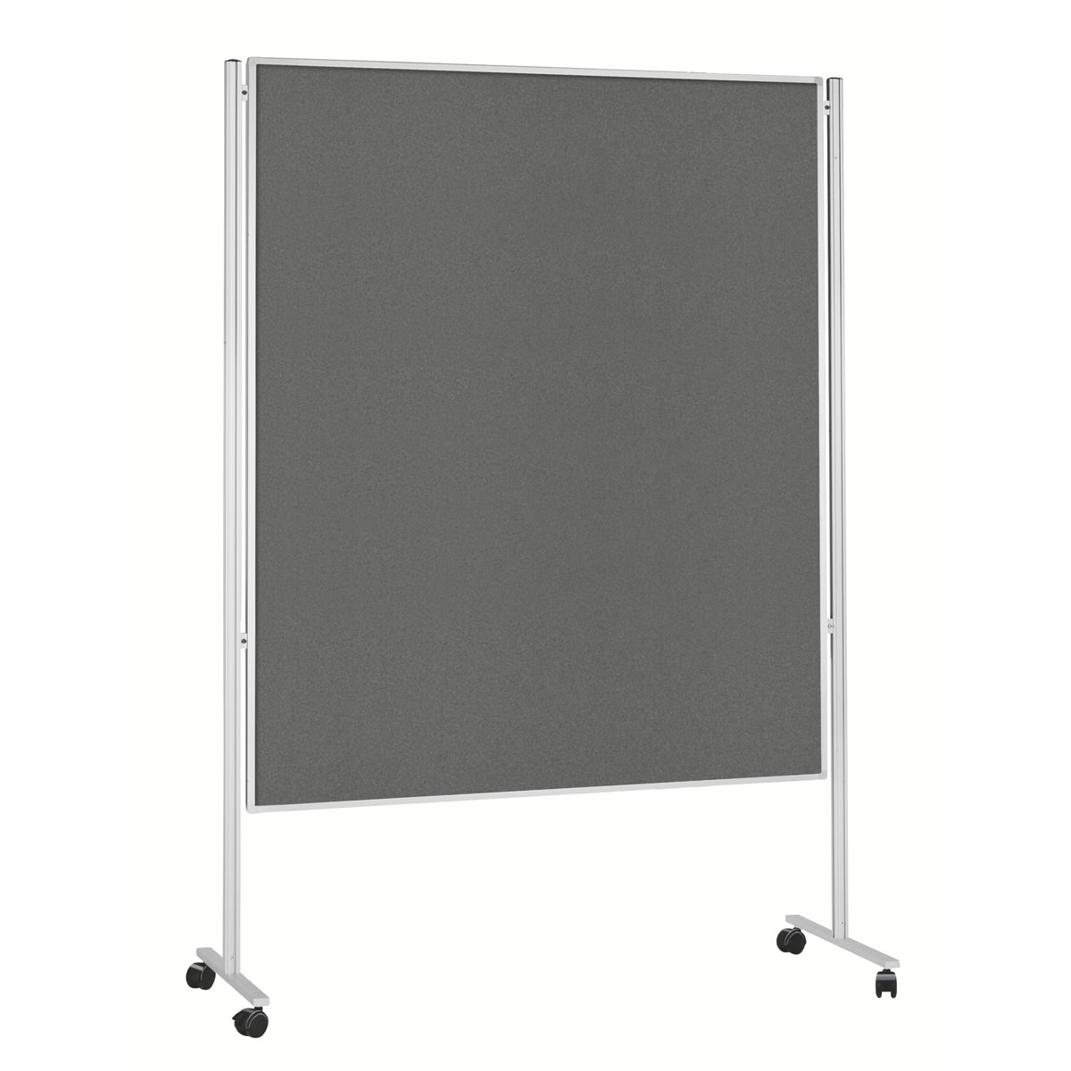Magnetoplan 1101101M Mobile Kommunikationswand Filz, grau, 120 x 150cm