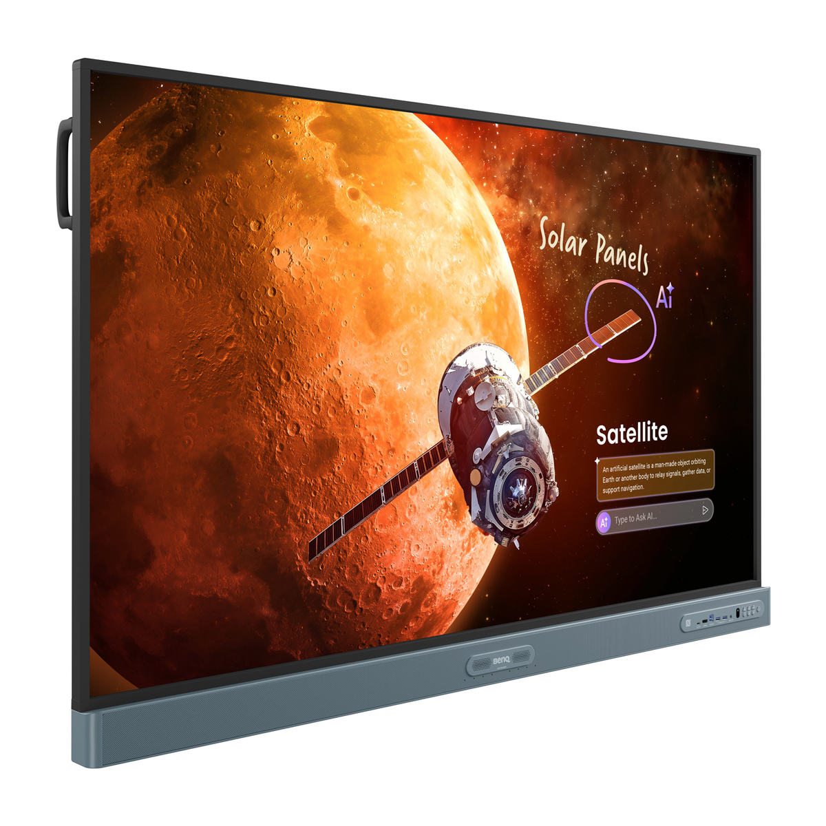 BenQ RP6505 65'' (165,1cm) Display, UHD, IR Touch, 128 GB, 3840 x 2160 px, 450cd/m², 8 ms, 1.500:1 