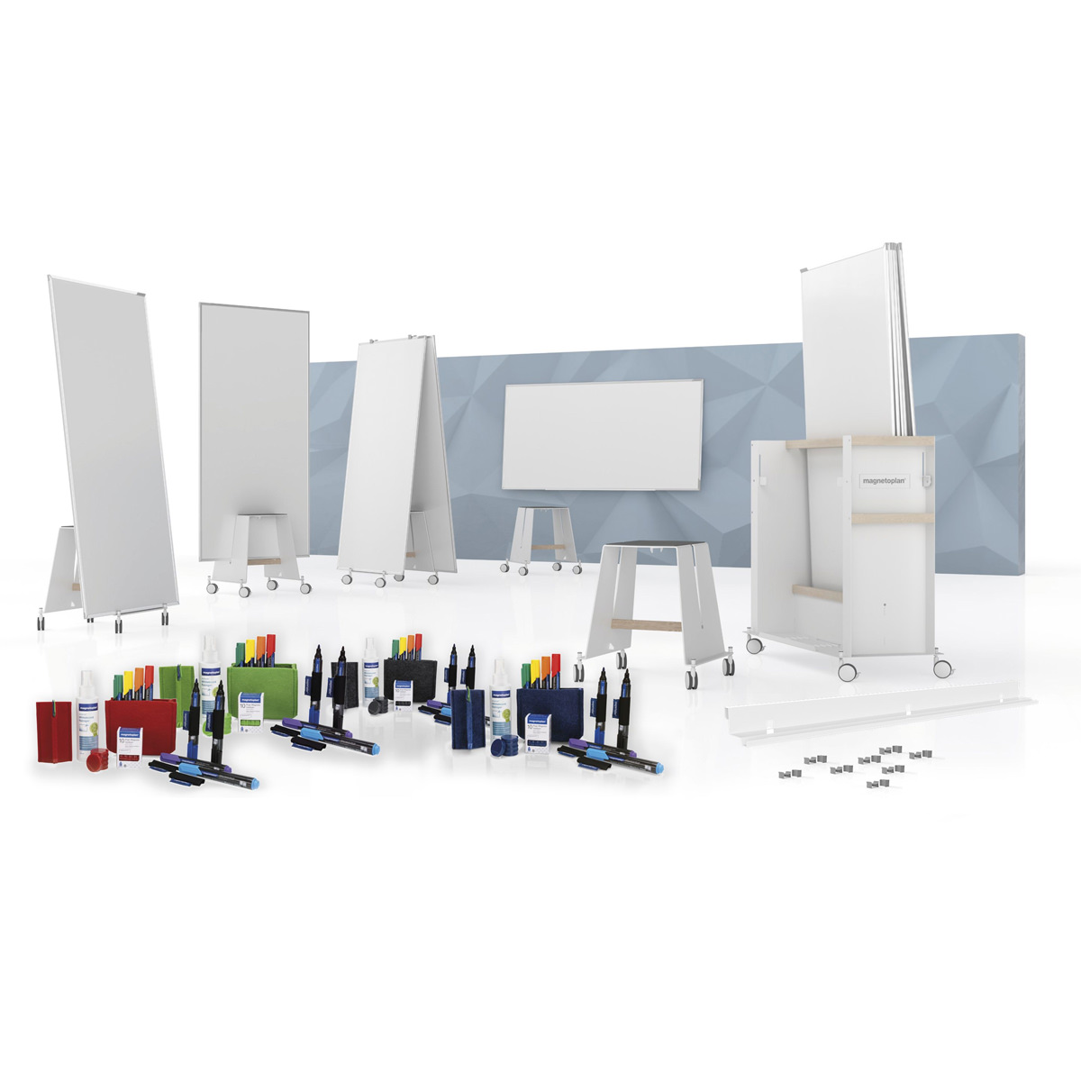 Magnetoplan 12412492 Design Thinking Whiteboard-Bundle, Large