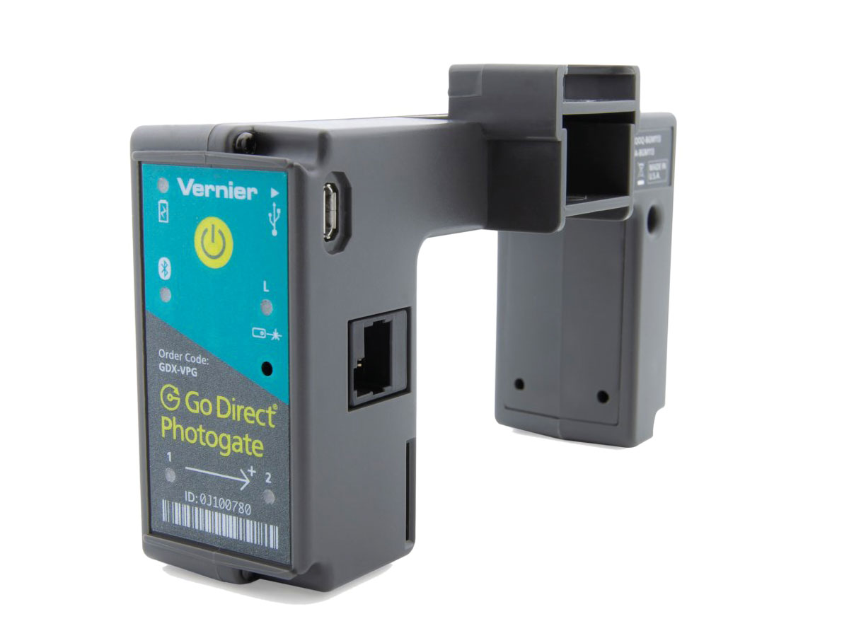 Vernier Go Direct® Lichtschranke (GDX-VPG) Photoschranke für Experimente aus der Bewegungslehre Infrarot-Lichtquelle: 880 nm, Öffnung: 77,5mm