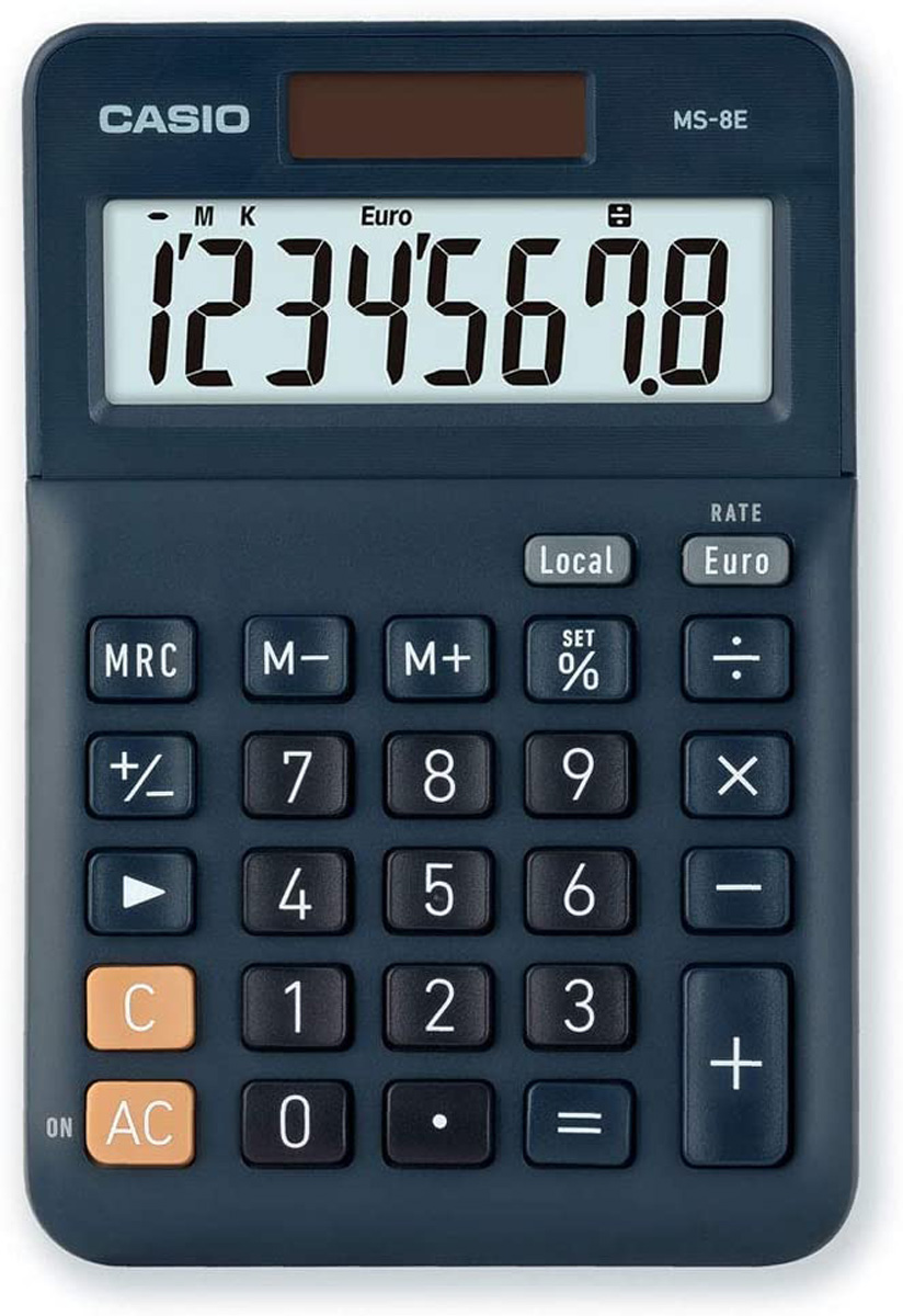 Casio MS-8 E anzeigender Tischrechner 