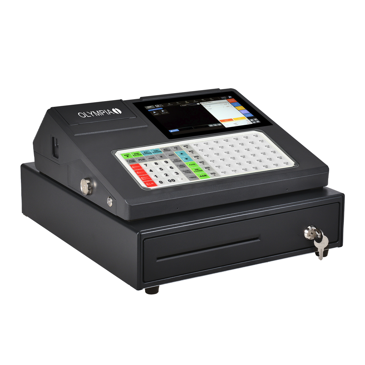 Olympia K 200 Plus Registrierkasse ohne TSE-Lizenz I Android 11 I 50 Bediener I 7''Touchdisplay 