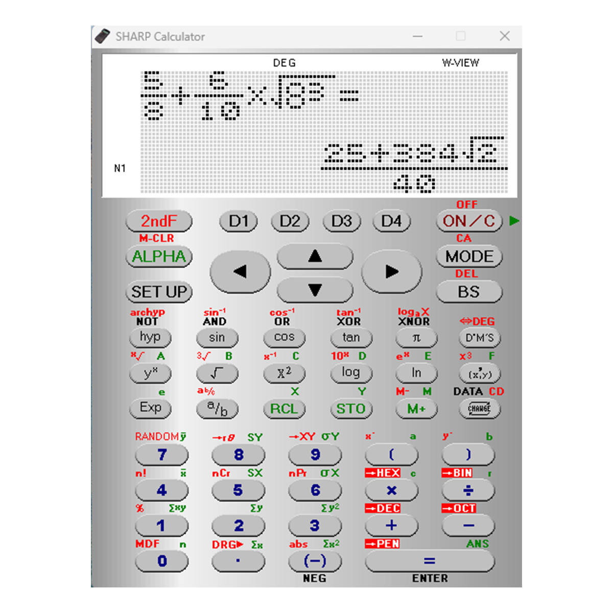 Sharp Emulator Software für die Modelle der EL-W531 Serie 