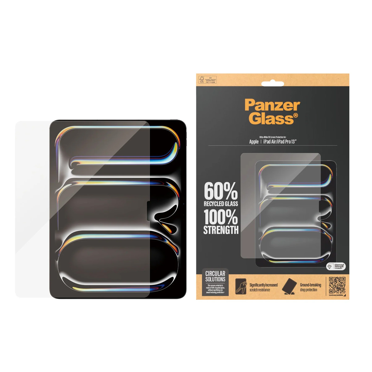PanzerGlass® Displayschutz Ultra-Wide Fit für iPad Air 13'' (2024-2025) / iPad Pro 13'' (2024-2025)