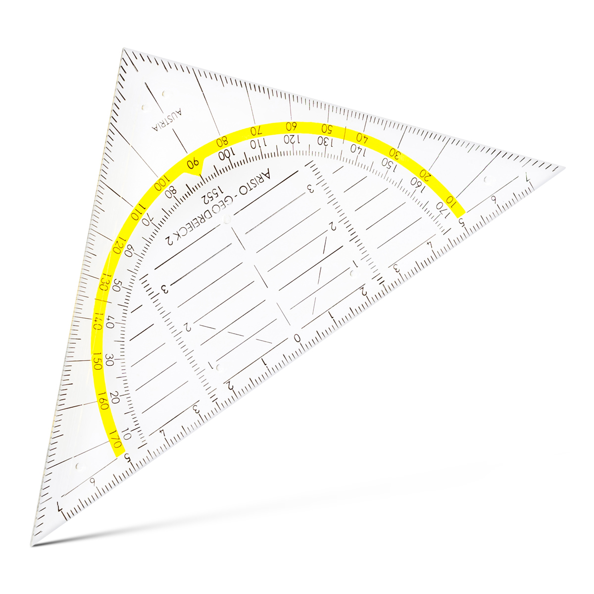 Aristo Geodreieck 16 cm mit Facette und Tuschenoppen 